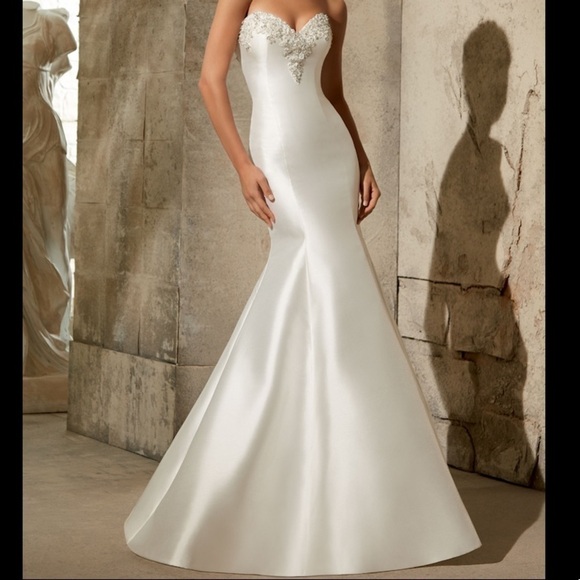 Mori Lee  Bridal Larissa Satin 5304 - Picture 1 of 12